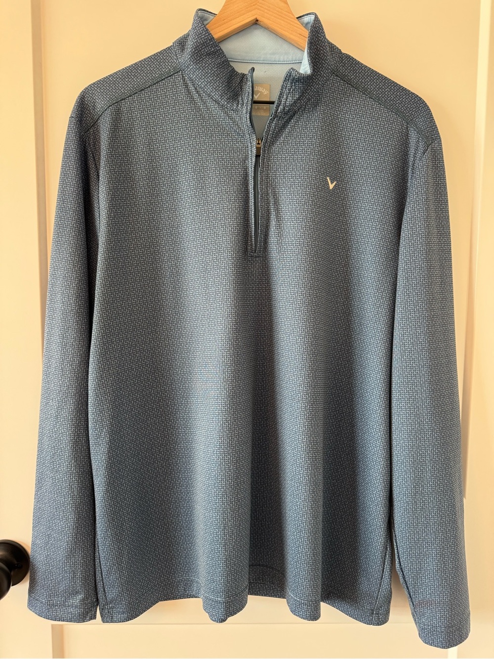 Callaway Men's Blue Quarter Zip-Up Pullover Size Large